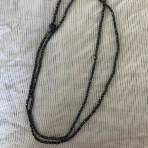 Stella & Dot Wrap necklace, colbalt